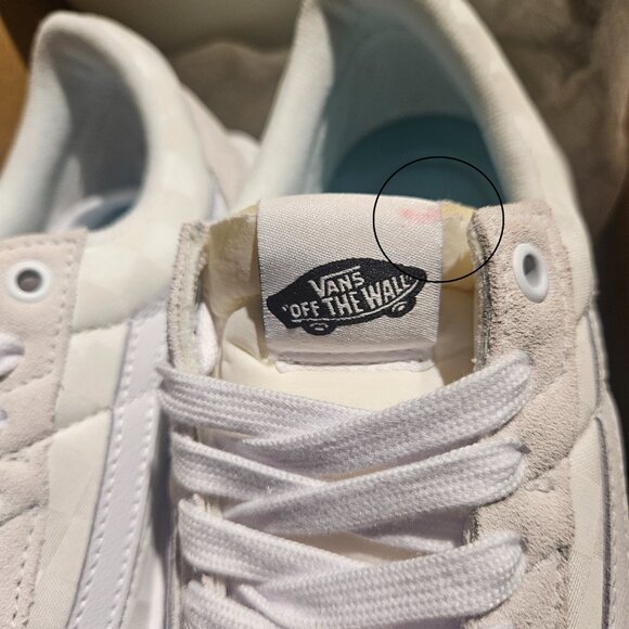 Vans Old Skool Overt CC Platform Shoe Sneaker White Check Mens 7.5 / Womens 9 US - Picture 4 of 13